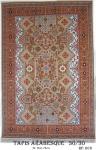 Tapis Arabesque Noueé à la main Pure Laine Tapis 30/30 (90 mille Noeuds)