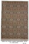 Tapis 14TL TOUTE Fond Beige Sans Bande Nouée à la Main Pure Laine  tapis 30/30 (90 mille nœuds)   