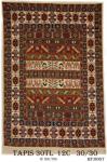 Tapis 30TL 12C Nouée à La Main pure Laine tapis 30/30 (90 mille nœuds) 