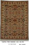 Tapis 7TM 152 Fond Beige Nouée à La Main pure Laine tapis 30/30 (90 mille nœuds) 