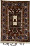 Tapis AF125  Nouée à la main pure laine Tapis 30/30 (90 mille nœuds)
