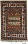 Tapis 30TL 12C Nouée à La Main pure Laine tapis 30/30 (90 mille nœuds) 
