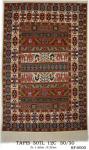 Tapis 30TL 12C Nouée à La Main pure Laine tapis 30/30 (90 mille nœuds) 