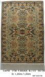 Tapis 7TM B115 fond Beige Nouée à La Main pure Laine tapis 30/30 (90 mille nœuds) 