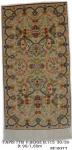 Tapis 7TM B115 Fond Beige Nouée à La Main pure Laine tapis 30/30 (90 mille nœuds) 