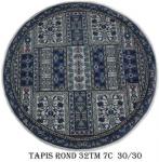 
Tapis Rond 32TM 7C Nouée à la main pure laine Tapis 30/30 (90 mille nœuds)
