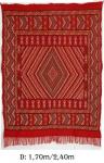 Tapis Margoum M01 fond Rouge Fait à la Main Pure laine