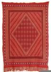 Tapis Margoum M3 fond Rouge Fait à la Main Pure laine