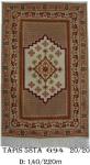 Tapis 58TA G94 Nouée à la main pure laine tapis 20/20 (40 mille noeuds)