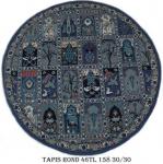 Tapis Rond 46TL 158 Nouée à la main pure laine Tapis 30/30 (90 mille nœuds)