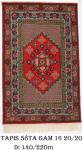 Tapis 58TA G16 Nouée à La Main pure Laine tapis 20/20 (40 mille nœuds) 