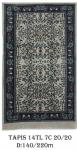 Tapis 14TL 7C Nouée à La Main pure Laine tapis 20/20 (40 mille nœuds) 