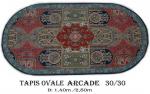 Tapis Ovale Arcade  Nouée à la main pure laine Tapis 30/30 (90 mille nœuds)