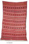 Kilim Ancien KL27 Tissé à la main pure Laine Kilim Artisanat Tunisienne