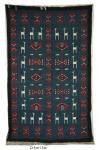 Kilim Ancien KL28 Tissé à la main pure Laine Kilim artisanat Tunisien