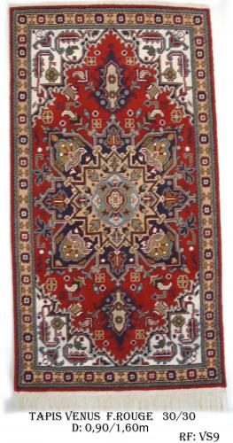 Tapis Venus Fond Ecrue Game154&nbsp;&nbsp;Nou&eacute;e &agrave; la Main Pure Laine&nbsp; tapis 30/30 (90 mille n&oelig;uds)&nbsp;&nbsp; 