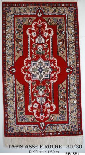 Tapis Venus Fond Ecrue Game154  Nouée à la Main Pure Laine  tapis 30/30 (90 mille nœuds)   
